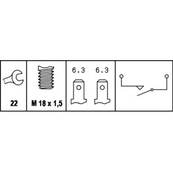 Reverse Light Switch For AUDI VW PORSCHE - HELLA 6ZF 003 272-011