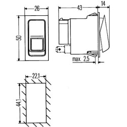 Switch - HELLA 6RH 007 832-351
