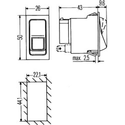 Switch - HELLA 6RH 004 570-311
