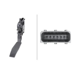 Accelerator Pedal Position Sensor - HELLA 6PV 009 765-711