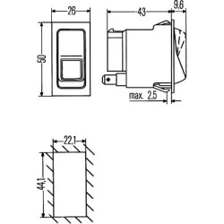 Switch - HELLA 6FH 004 570-571
