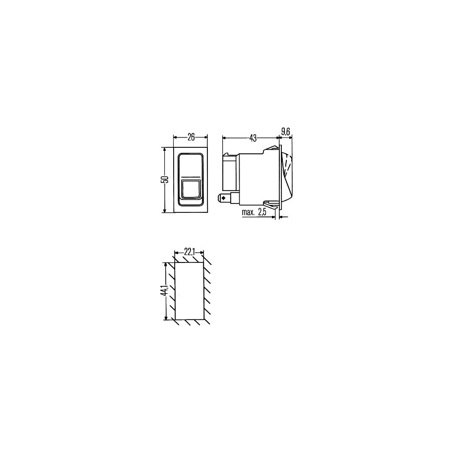 Switch - HELLA 6FH 004 570-571