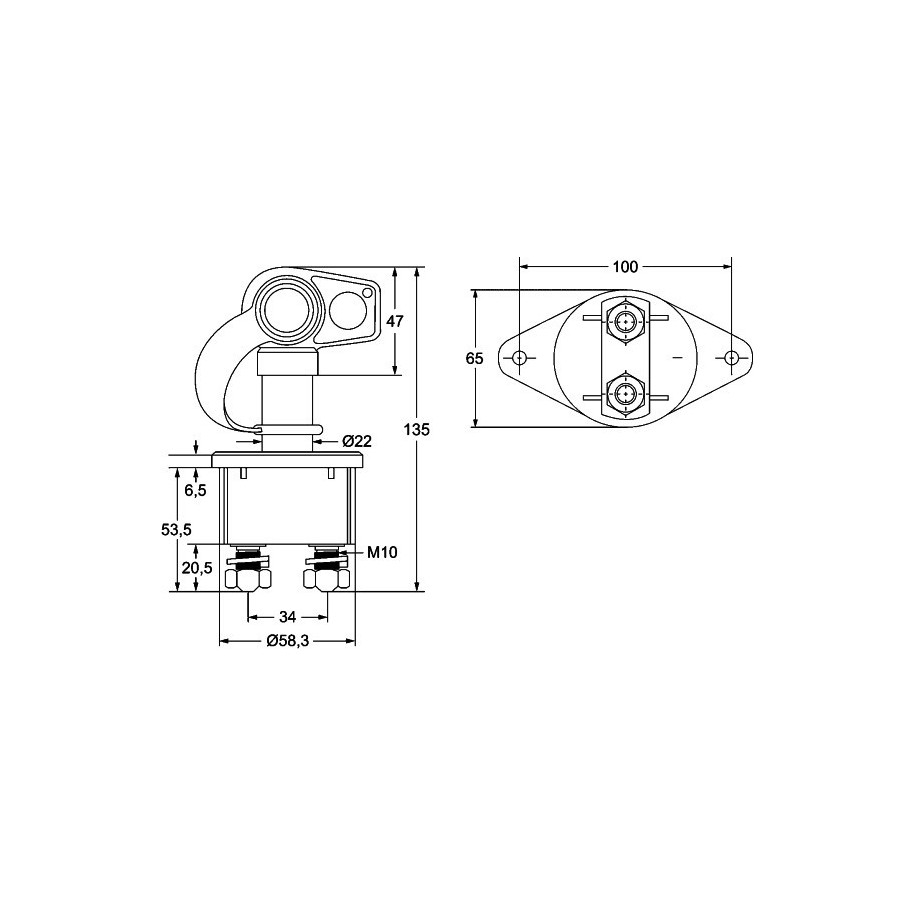 Battery Main Switch - HELLA 6EK 002 843-111