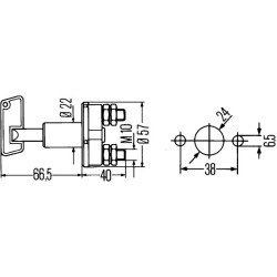 Battery Main Switch - HELLA 6EK 002 843-051