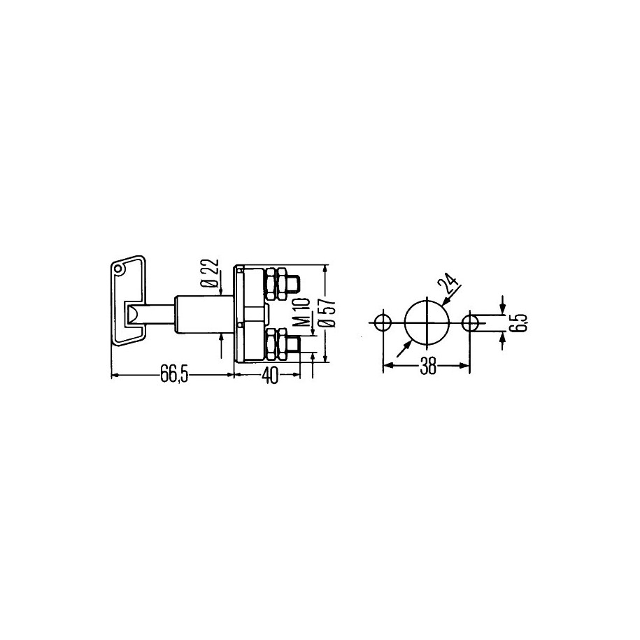 Battery Main Switch - HELLA 6EK 002 843-051