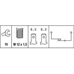 Stop Light Switch - HELLA 6DF 007 361-001
