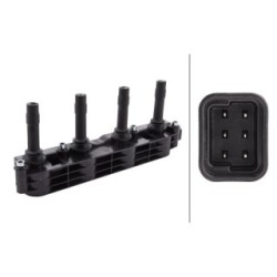 Ignition Coil For VAUXHALL - HELLA 5DA 358 000-871