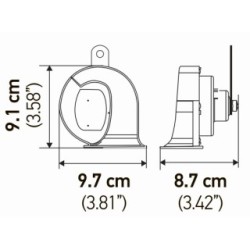 Trumpet Horn - HELLA 3FH 940 800-821