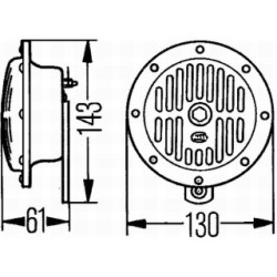 Signal Horn - HELLA 3CB 004 811-042