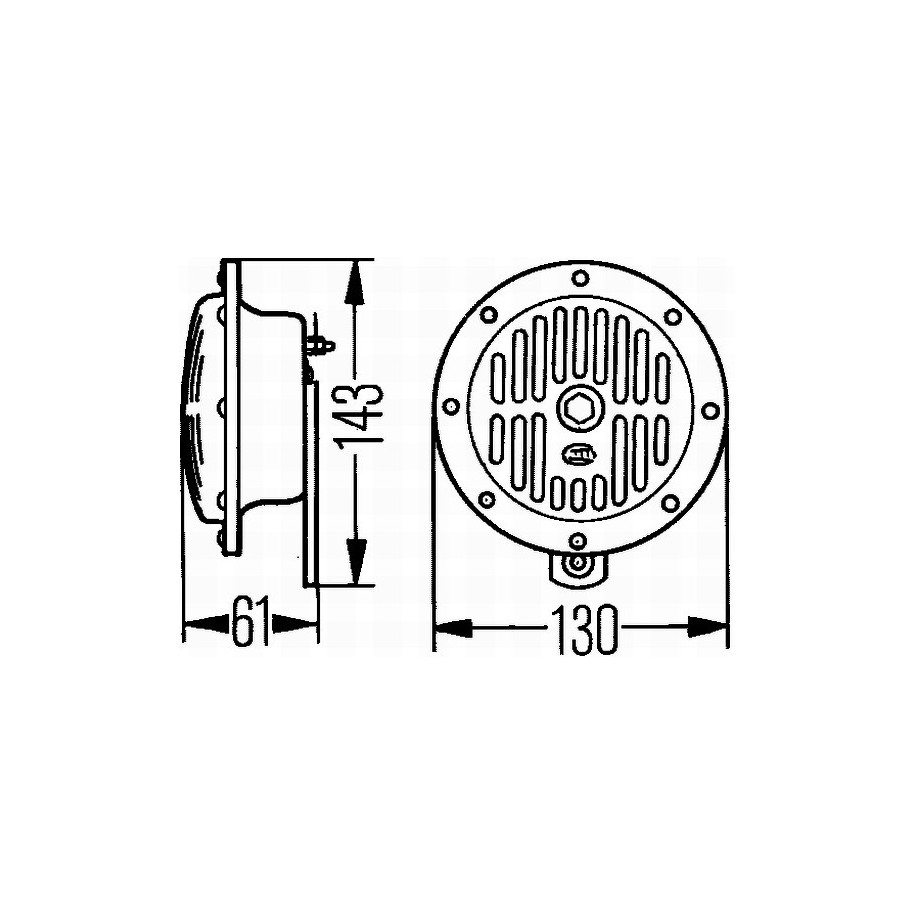 Signal Horn - HELLA 3CB 004 811-042