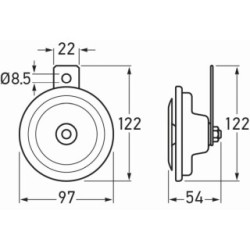 Signal Horn - HELLA 3BA 002 768-382