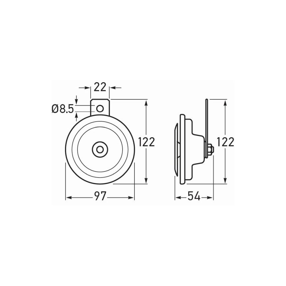 Signal Horn - HELLA 3BA 002 768-382