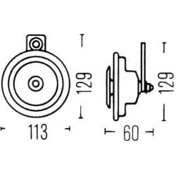 Signal Horn - HELLA 3BA 002 768-001