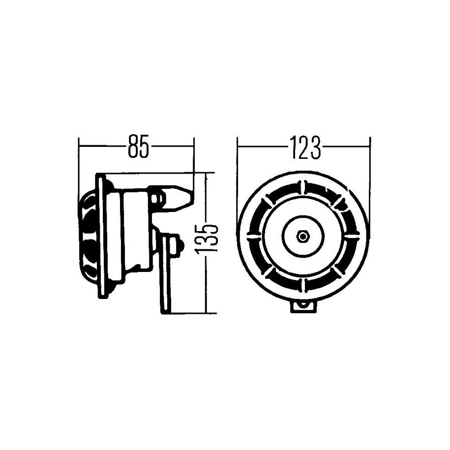 Signal Horn - HELLA 3AG 003 399-801
