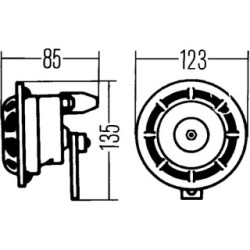Signal Horn - HELLA 3AF 005 631-227