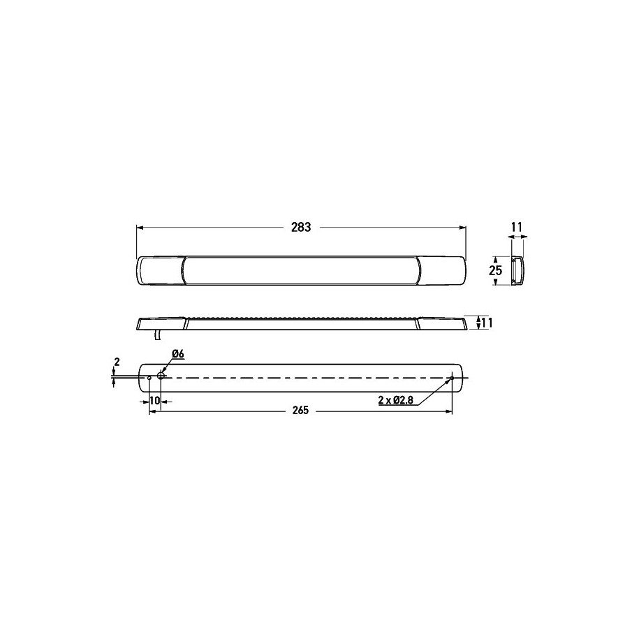 Reverse Light - HELLA 2ZR 980 889-011