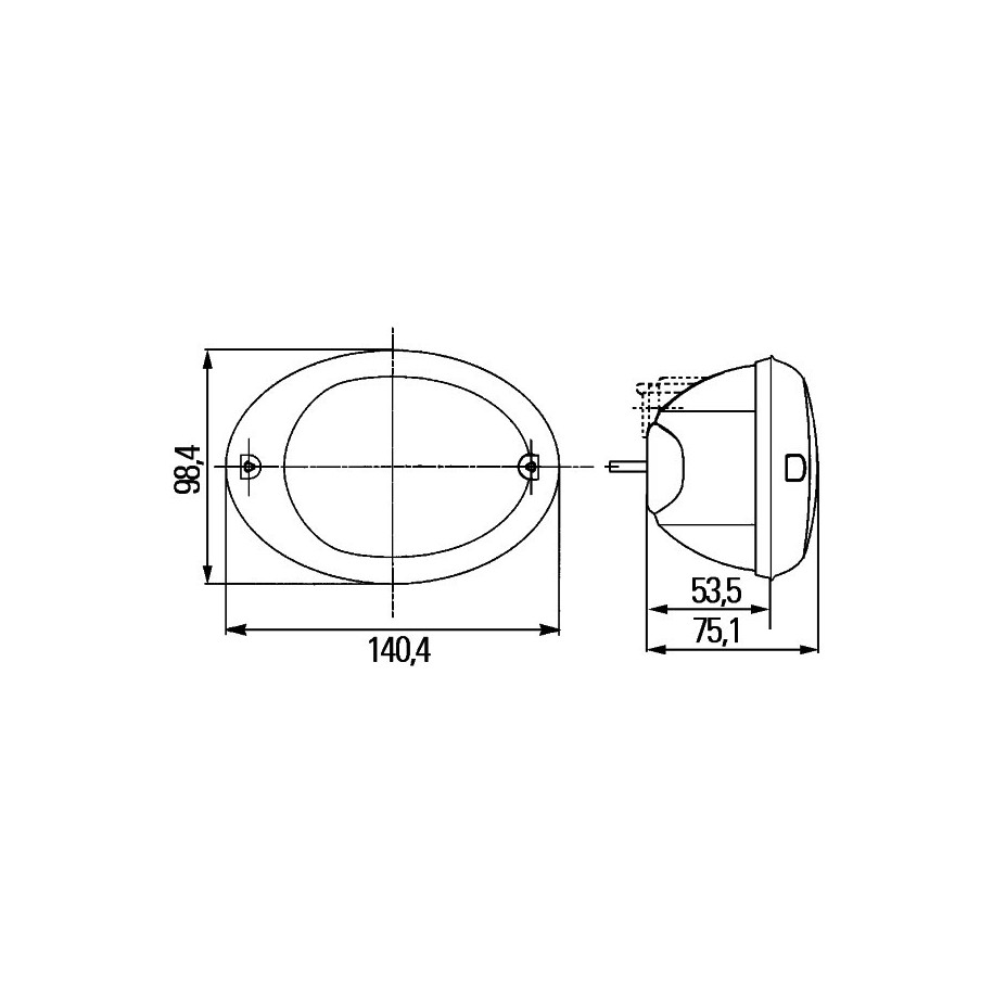 Reverse Light - HELLA 2ZR 343 130-607