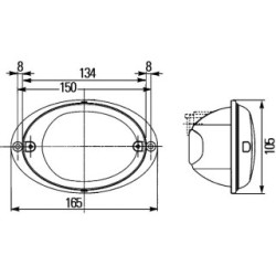 Reverse Light - HELLA 2ZR 343 130-607