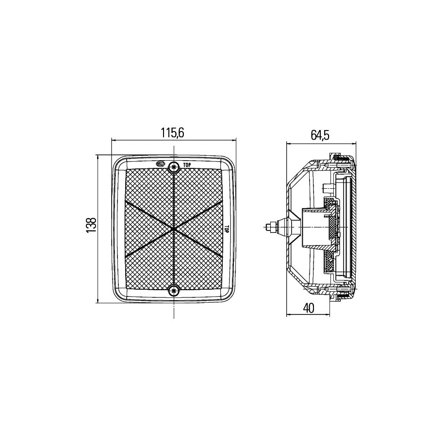 Reverse Light - HELLA 2ZR 013 236-051