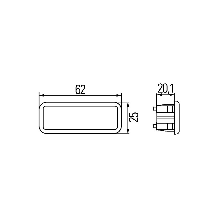 Door Open Warning Light - HELLA 2XT 009 098-107