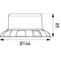 Strobe Type Beacon - HELLA 2XD 066 146-001