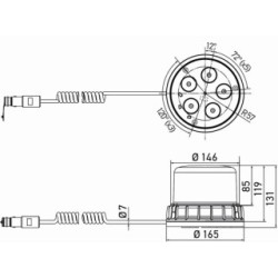 Rotating Beacon - HELLA 2XD 012 984-101