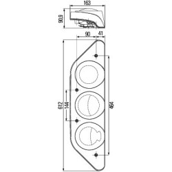 Combination Rear Light - HELLA 2VP 343 520-021