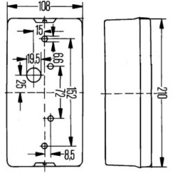 Combination Rear Light - HELLA 2VP 006 040-351
