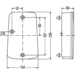 Combination Rear Light - HELLA 2VA 998 233-271