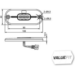 Tail Light - HELLA 2TM 357 009-011