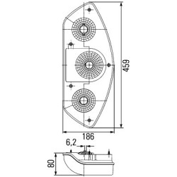 Combination Rear Light - HELLA 2SK 343 440-037