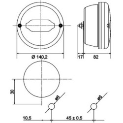 Combination Rear Light - HELLA 2SD 013 155-001