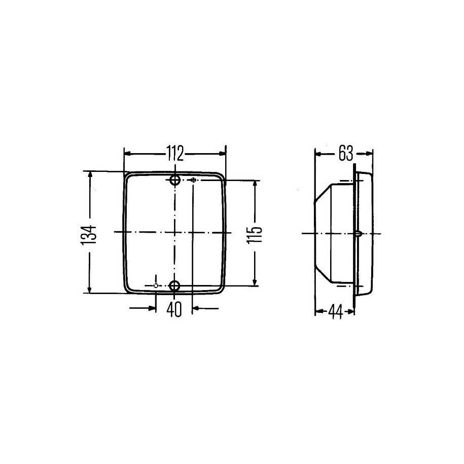 Tail Light - HELLA 2SA 003 236-341