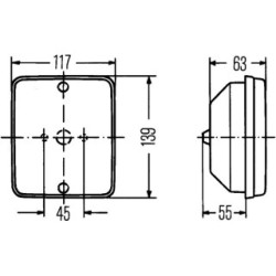 Tail Light - HELLA 2SA 003 236-041