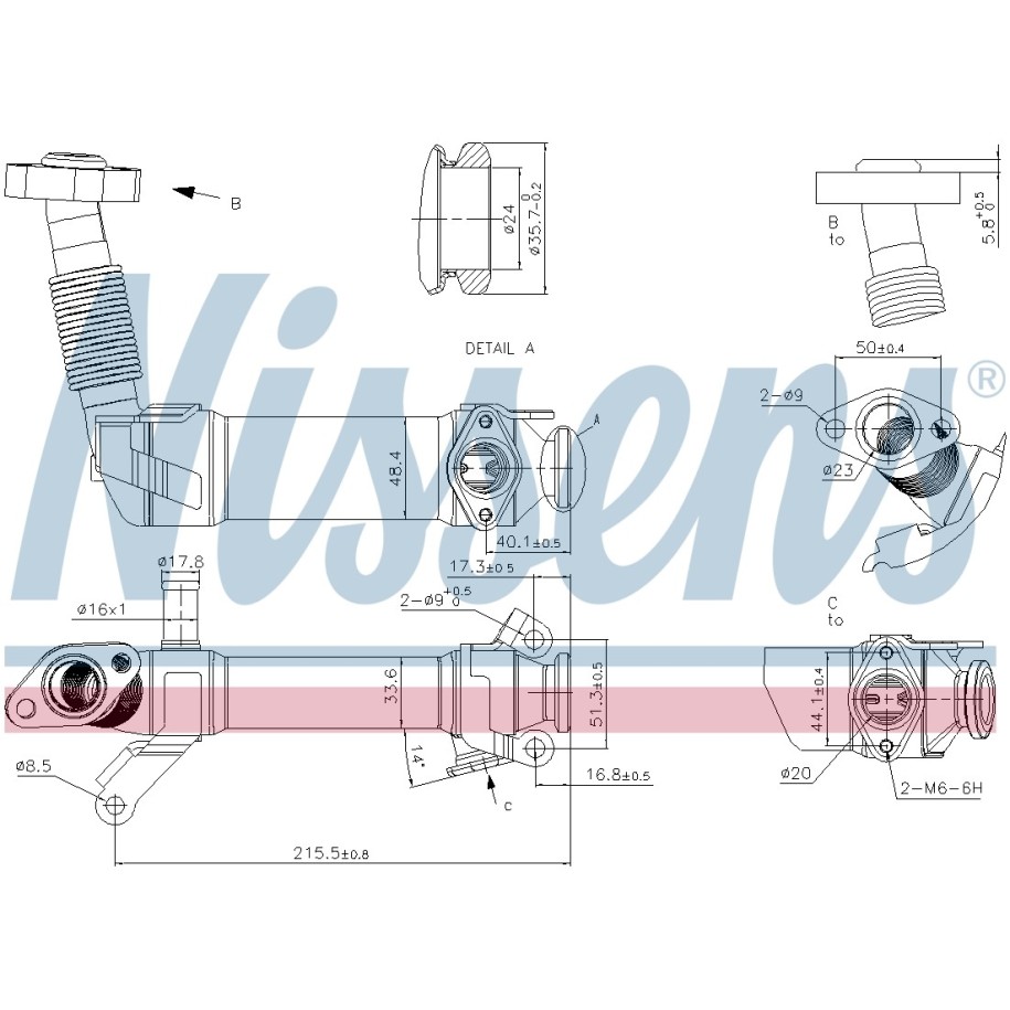 Heat Exchanger - Nissens 989281