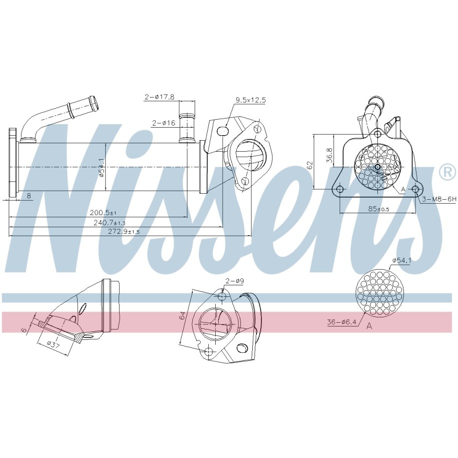 Heat Exchanger - Nissens 989322