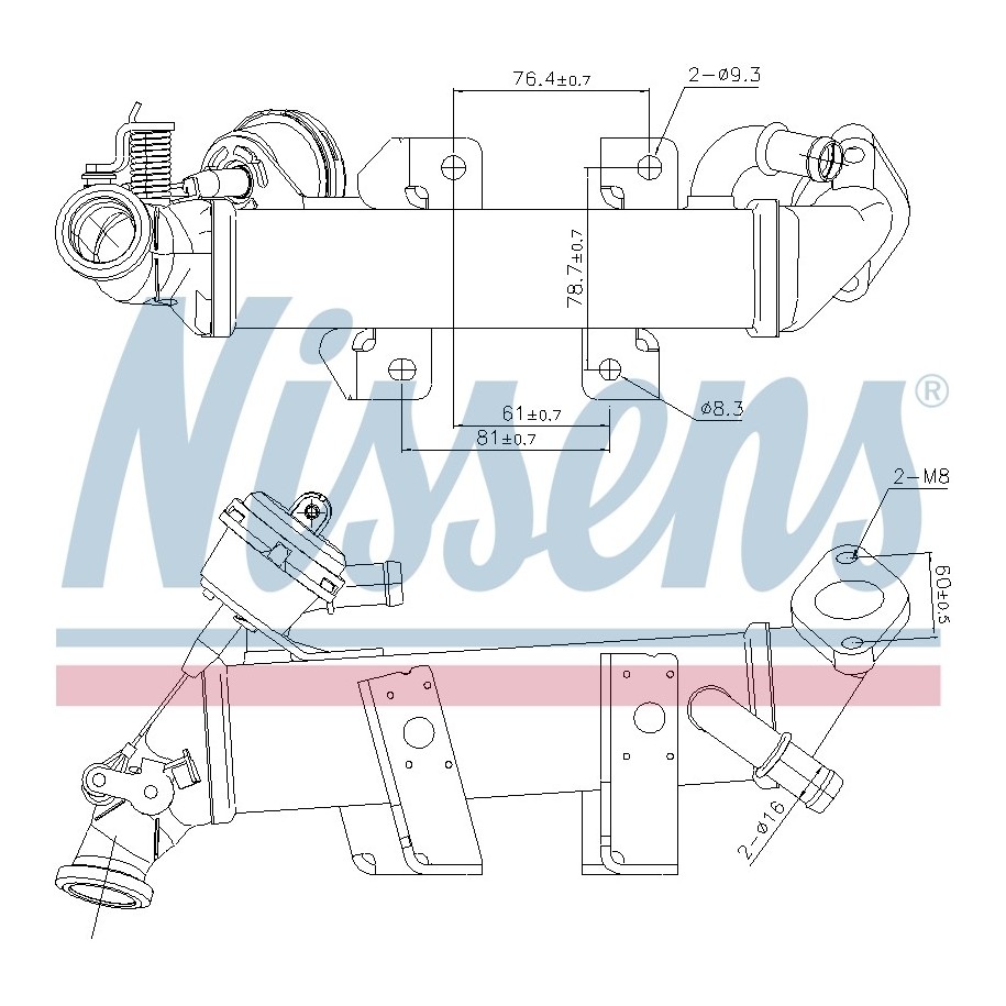 Heat Exchanger - Nissens 989389