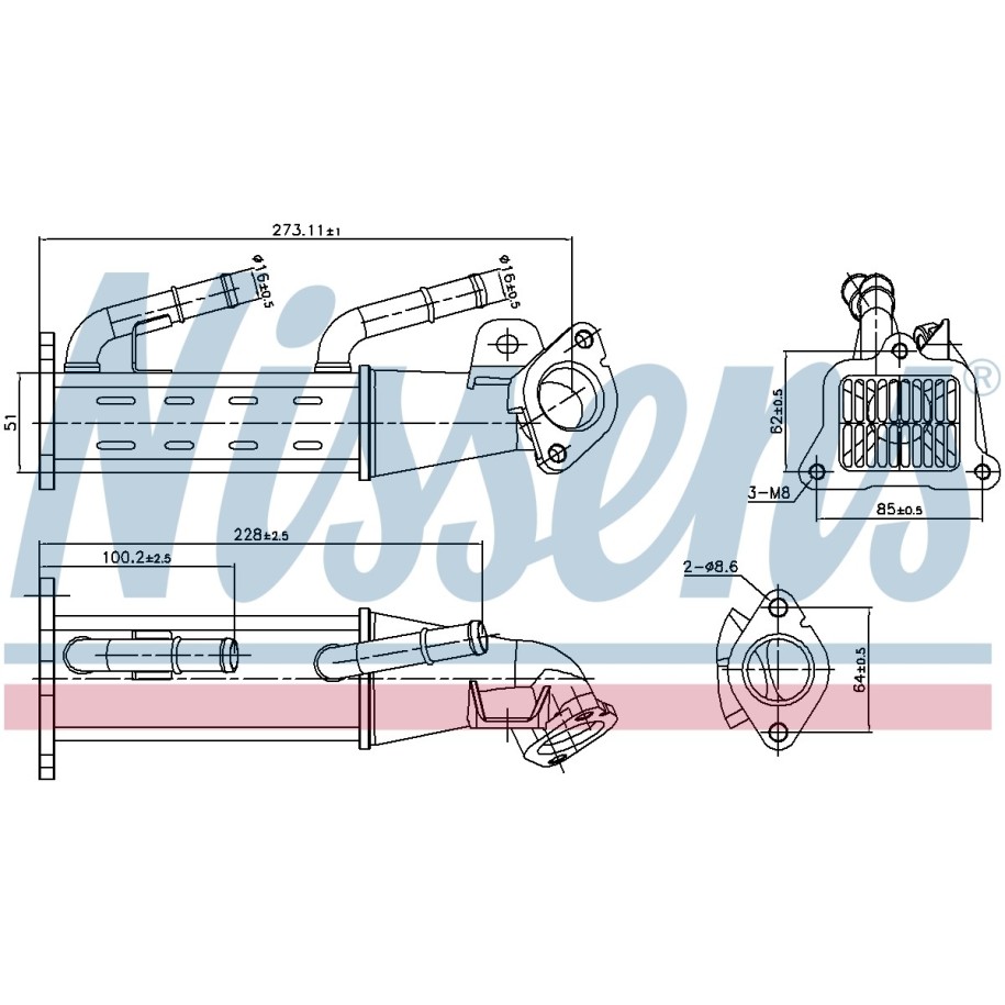 Heat Exchanger - Nissens 989404