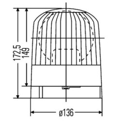 Rotating Beacon - HELLA 2RL 007 552-001