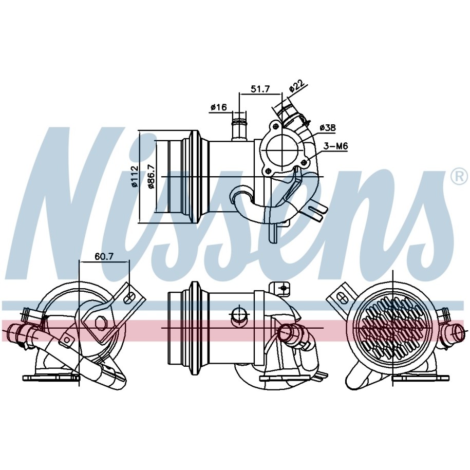 Heat Exchanger - Nissens 989424