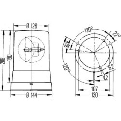 Rotating Beacon - HELLA 2RL 006 295-111