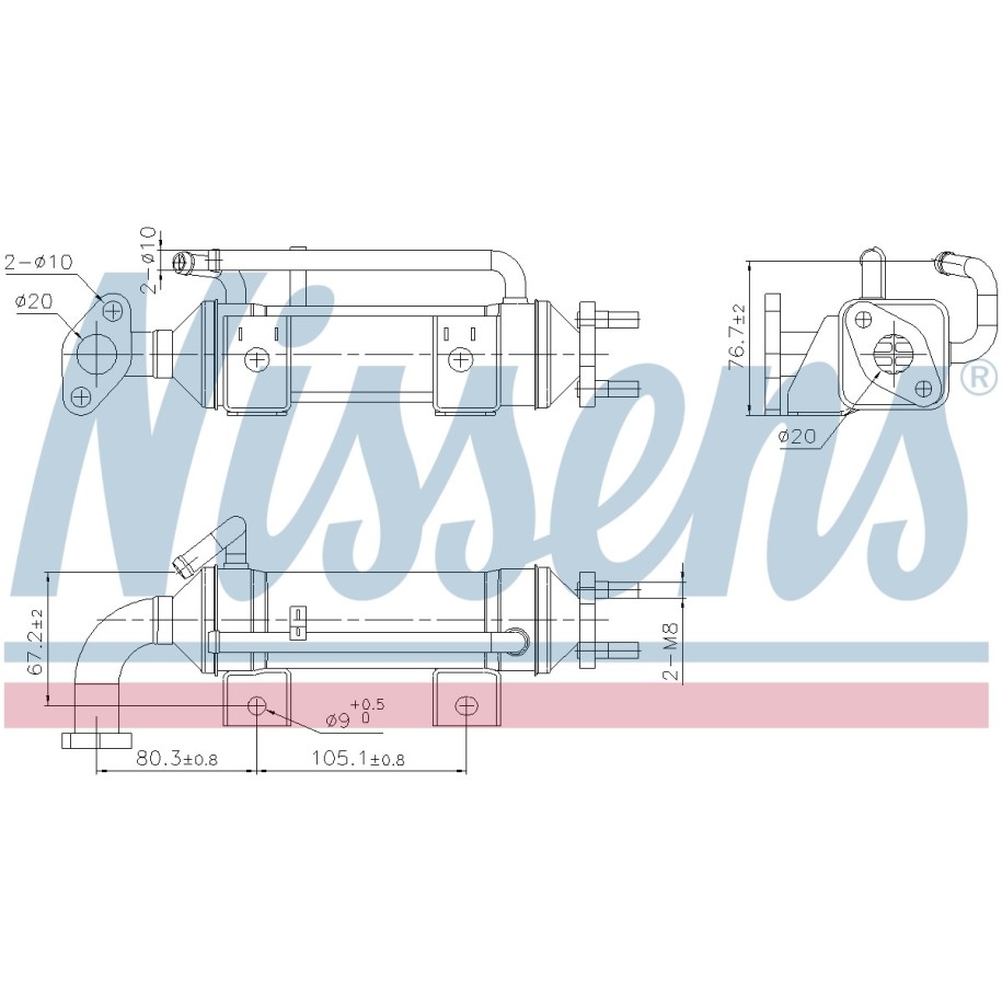 Heat Exchanger - Nissens 989435