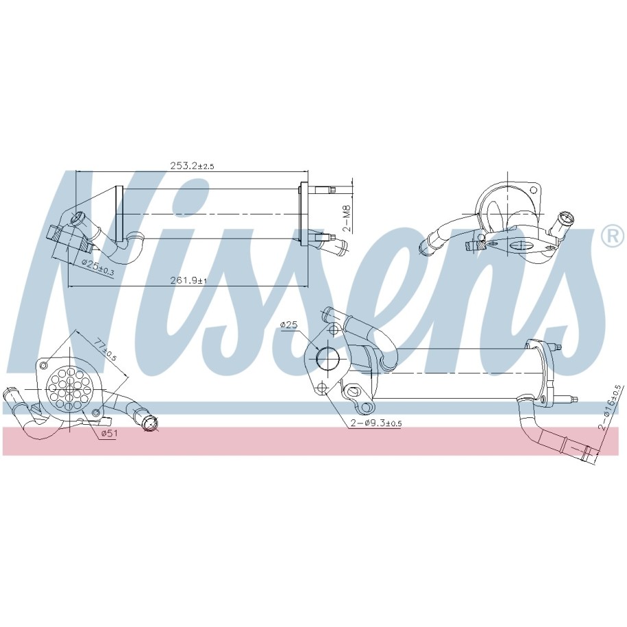 Heat Exchanger - Nissens 989449