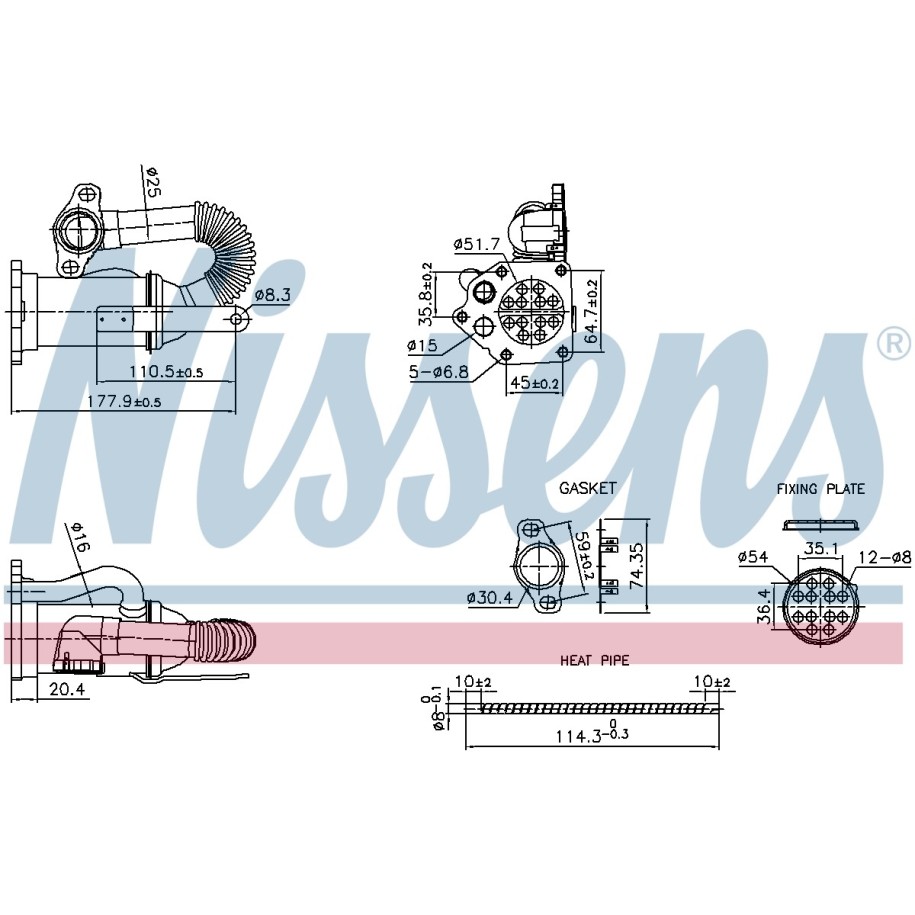 Heat Exchanger - Nissens 989453