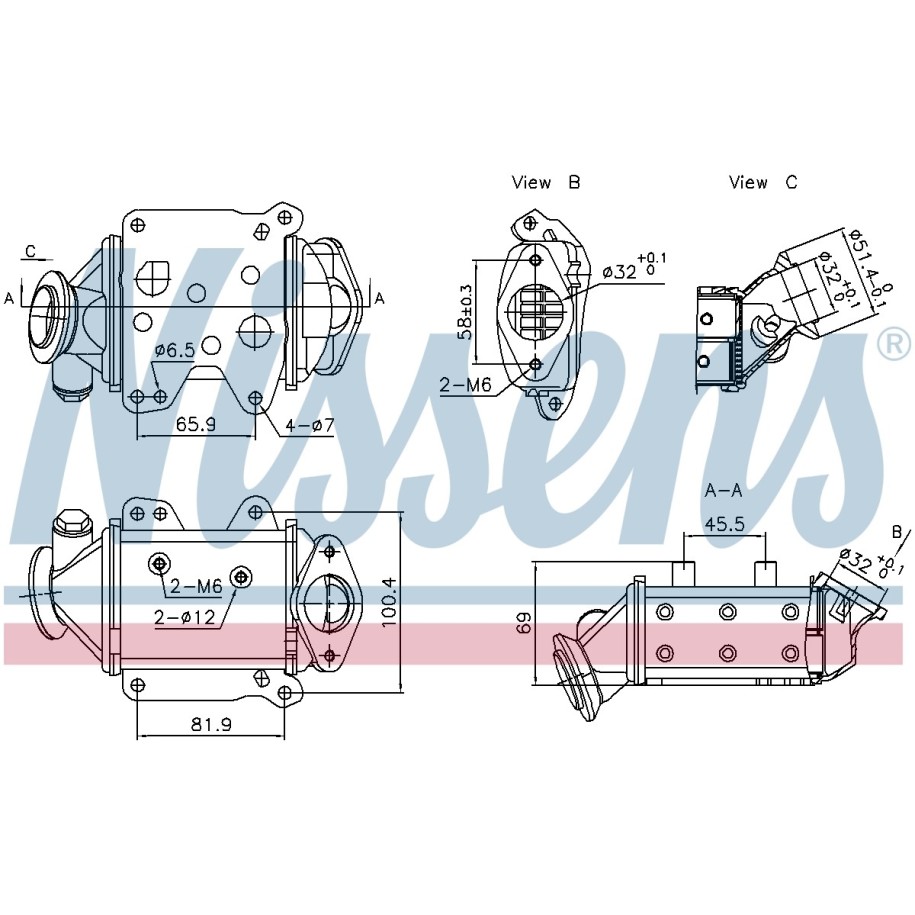 Heat Exchanger - Nissens 989457