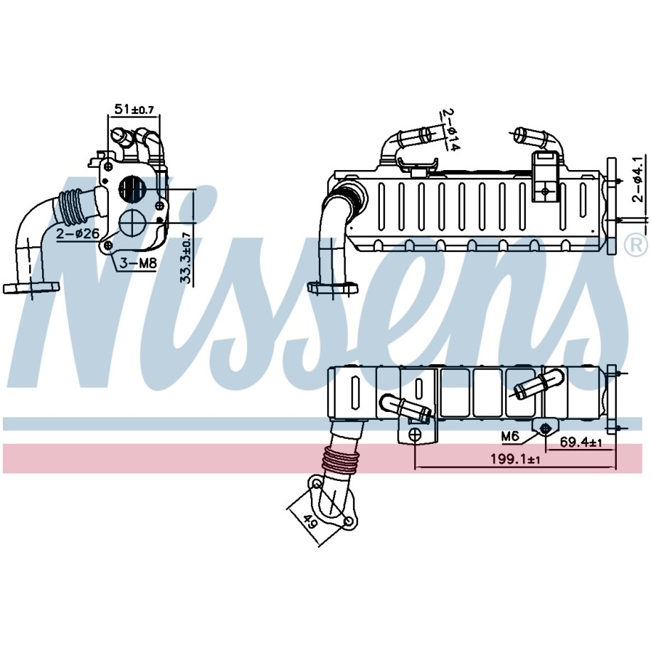 Heat Exchanger - Nissens 989475
