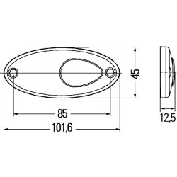 Side Marker Light - HELLA 2PS 964 295-077