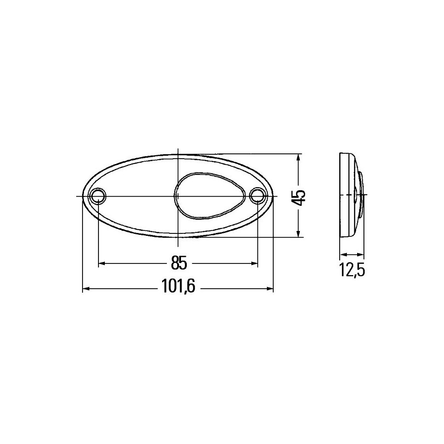 Side Marker Light - HELLA 2PS 964 295-061