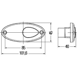 Side Marker Light - HELLA 2PS 964 295-007