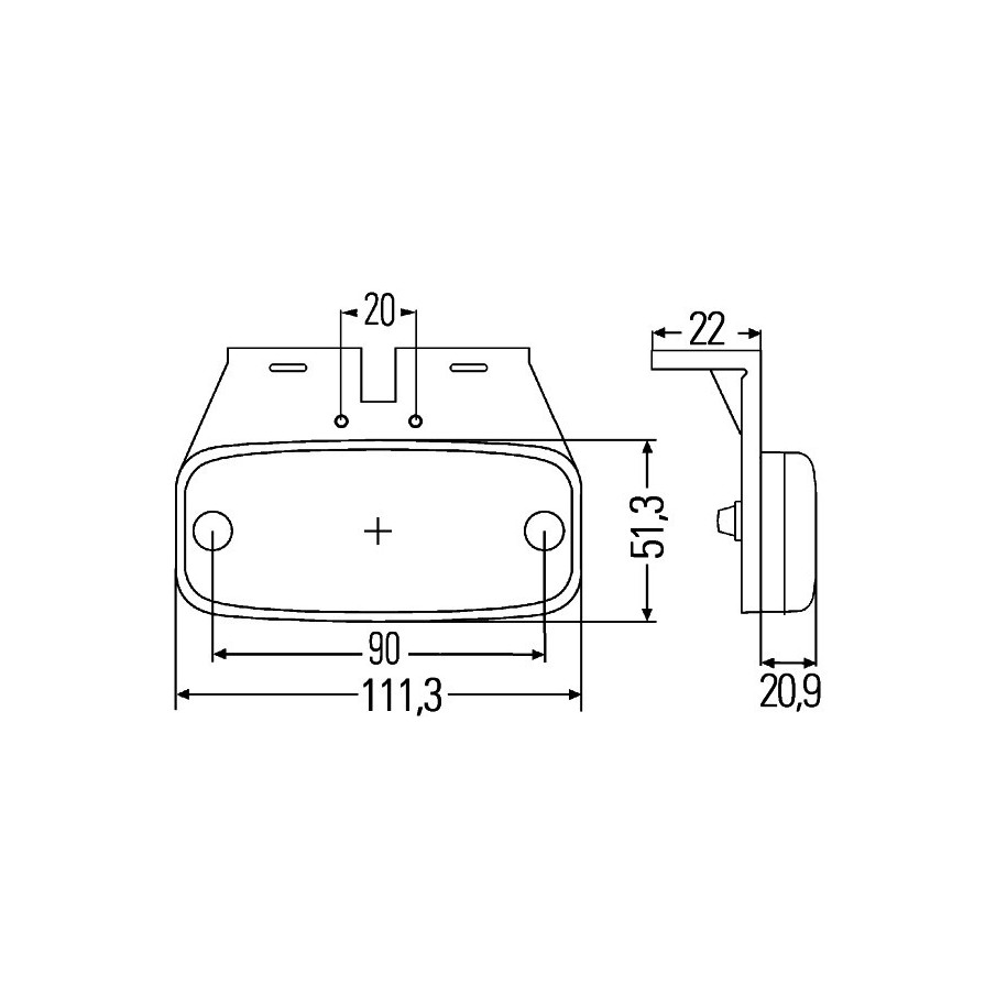 Side Marker Light - HELLA 2PS 345 600-061